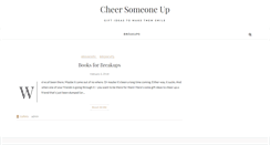 Desktop Screenshot of cheersomeoneup.com